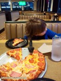 Dinnertime at Roundtable Pizza, Renton, Washington. The Adventures of Sir Oisin Leif:  Saga 1 - Dual states at https://technotink.net/adventures/?page_id=2.  Photography January 24, 2020 by Sir Oisin Leif, Thomas Baurley, Leaf McGowan, Technotink.net/photography  (c) 2020. All rights reserved.