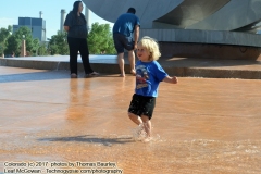 Cooling off in the 90+ degree fahrenheit days in Colorado Springs, Colorado. America the Beautiful City Park. New Life in Colorado: Chronicle 26 - Chronicles of Sir Thomas Leaf  and Prince Cian.  Adventures in Colorado. Photos taken July 1, 2017.  To read the adventures, visit   http://www.technogypsie.com/chronicles/?p=21965.   To read reviews, visit: www.technogypsie.com/reviews.  All photos and articles (c) 2017 Technogypsie.com - by Leaf McGowan and Thomas Baurley. All rights reserved. www.technogypsie.com/photography