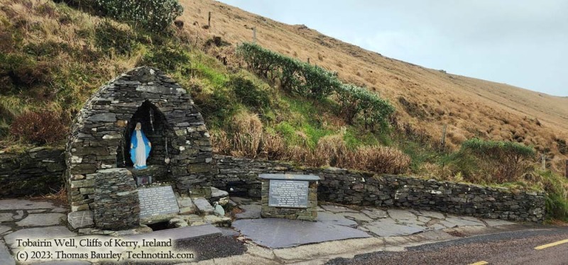 The Tobairin Well, along the Skellig ring, Wednesday, 20 December 2023. Adventures in County Kerry, Ireland. Photos by Thomas Baurley, Techno Tink Media.