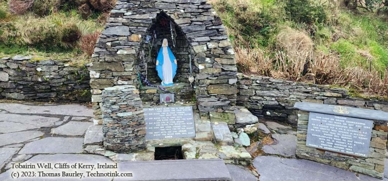 The Tobairin Well, along the Skellig ring, Wednesday, 20 December 2023. Adventures in County Kerry, Ireland. Photos by Thomas Baurley, Techno Tink Media.