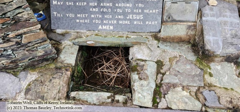 The Tobairin Well, along the Skellig ring, Wednesday, 20 December 2023. Adventures in County Kerry, Ireland. Photos by Thomas Baurley, Techno Tink Media.