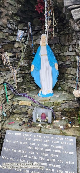 The Tobairin Well, along the Skellig ring, Wednesday, 20 December 2023. Adventures in County Kerry, Ireland. Photos by Thomas Baurley, Techno Tink Media.