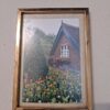 A centrally themed historic cottage with flowers in Dublin Park 6x4 photo in 7x5 gold metal frame - Image 3
